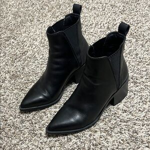 Steve Madden Black Ankle Booties